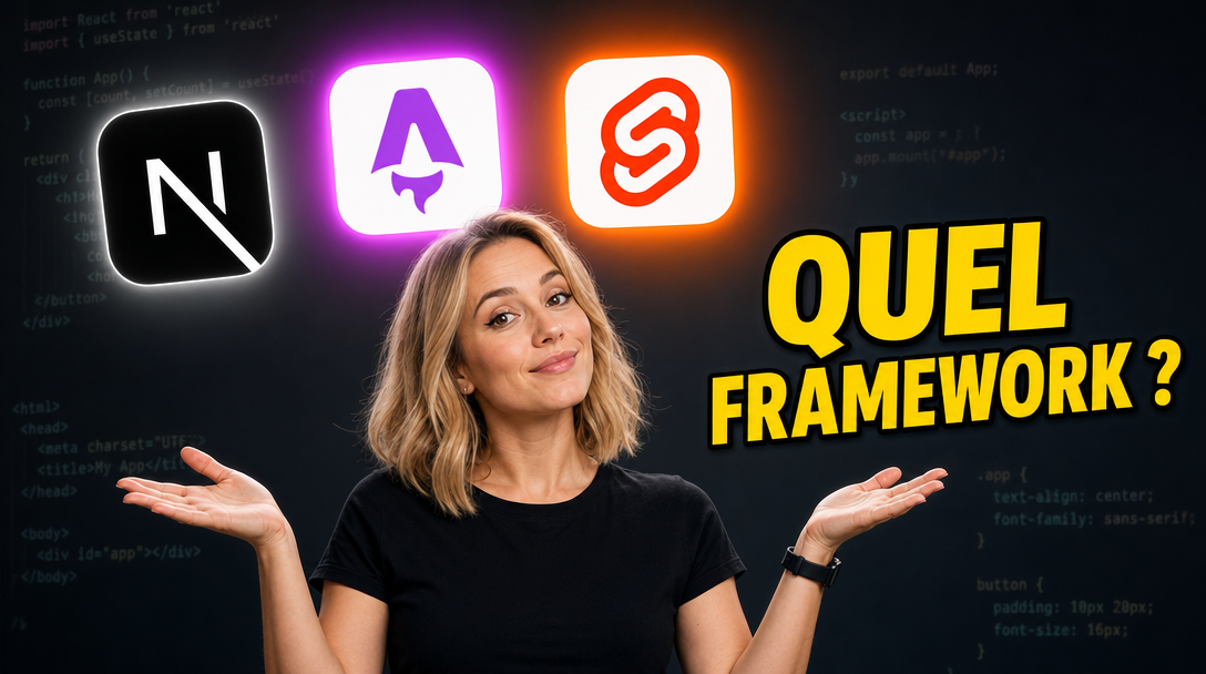 Next.js, Astro, SvelteKit : quel framework JavaScript choisir en 2026
