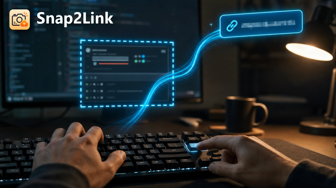 Capture d'écran avec sélection cyan envoyée vers un terminal Claude Code, illustrant le workflow Snap2Link