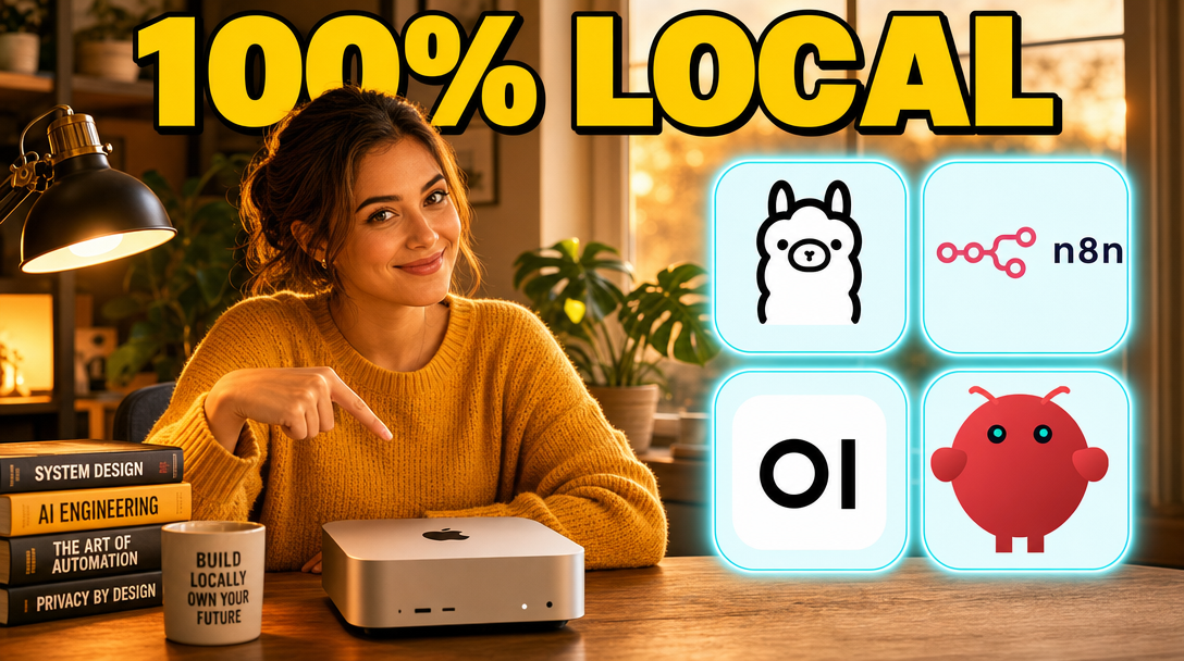 Stack IA dev 100% locale : Ollama + Open WebUI + n8n + OpenClaw