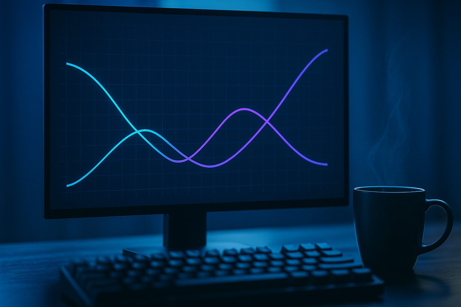 Graphique comparant le coût annuel d'une stack IA locale et d'une stack cloud sur 12 mois