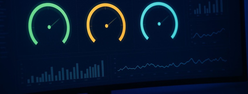 Tableau de bord Core Web Vitals affichant les métriques INP et LCP sur un écran de développeur
